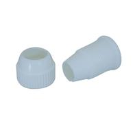 De Buyer - Kit adaptateur pour grand format de douilles, 2 pièces - Ø 35 mm, hauteur 5,8 mm - Pratique pour Changer Librement de Douilles sur la Même Poche Pâtissière, Blanc