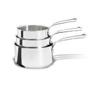 De Buyer Casseroles Milady inox – Lot de 3 Ø16-18-20 cm, inox 18/10, sans PFAS