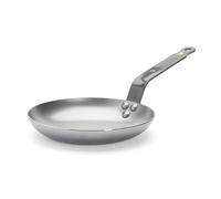 de Buyer Mineral B Poêle à omelette en acier au carbone, diamètre 20,3 cm, surface de cuisson 14 cm, finition naturellement antiadhésive, fabriquée en France