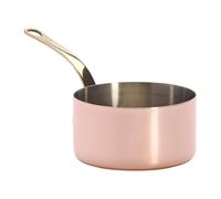 De Buyer - Mini Casserole Cuivre inox Sans Couvercle Queue Laiton Ø10Cm