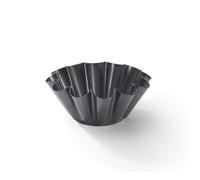 De Buyer Moule à brioche en acier antiadhésif 22 cm 12 côtés Noir