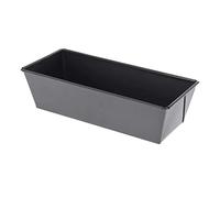 De Buyer - Moule à cake bords pliés en acier antiadhésif - 25 x 10,8x 7 cm -, Noir