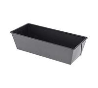 De Buyer - Moule à cake bords pliés en acier antiadhésif - 30 x 10,8 x 7 cm - Noir