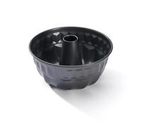 De Buyer - Moule à Kougloff en acier antiadhésif - Diamètre 22 cm, hauteur 10 cm -, Noir