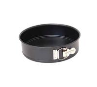 De Buyer - Moule à manqué démontable en acier antiadhésif - Diamètre 28 cm, hauteur 7 cm -, Noir