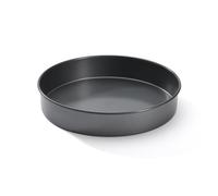 De Buyer - Moule à manqué rond et droit en acier antiadhésif - Diamètre 26 cm, hauteur 5 cm -, Noir