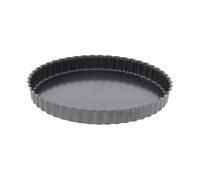 De Buyer – Moule à tarte rond canelée – acier antiadhésif – Diamètre 28 cm – Noir
