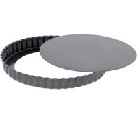 De Buyer Moule à tarte cannelé rond à fond amovible acier antiadhésif Ø 28 cm Noir