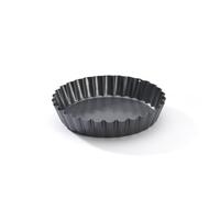 DE BUYER - Moule à tartelette rond Cannelé en acier antiadhésif - Diamètre 12 cm -, Noir (Lot de 6)