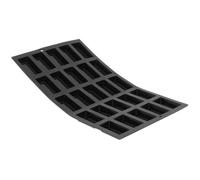 De Buyer – Plaque MOUL'FLEX de 25 mini-financiers en silicone 17,5 x 30 cm Noir