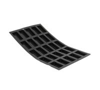 De Buyer - Plaque de 25 mini-Financiers MOUL'FLEX en silicone - 17,5 x 30 cm -, Noir