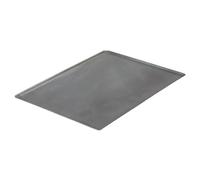 De Buyer - Plaque de cuisson rectantgulaire en tôle d'acier et bords pincés - 40 x 30 cm -, Gris