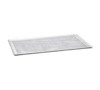 De Buyer - Plaque pâtissière en aluminium perforée aux bords pincés - 60 x 40 cm -, Argent