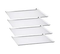 De Buyer - Plaque Rectang.inox 10.10° B.P 40X30 - Large -, Argenté (Lot de 4)