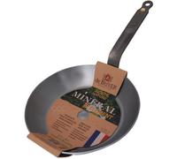 De Buyer - Poêle en tôle d'acier MINERAL B - 20 cm - Fabriquée en France, Sans PFAS, Anti Adhérence Naturelle, Queue Rivetée et Finition à la Cire d'Abeille, Tous Feux + Flash Four