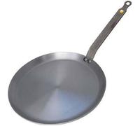 De Buyer - Poêle à crêpes en tôle d'acier MINERAL B - 30 cm - Fabriquée en France, Sans PFAS, Anti Adhérence Naturelle, Queue Rivetée et Finition à la Cire d'Abeille, Tous Feux + Flash Four