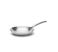 De Buyer - Poêle à frire en inox 3 couches ALCHIMY - 28 cm - Fabriquée en France, Sans PFAS, Maîtrise de la Cuisson, Inox 18/10, Tous Feux + Four, Finition Poli Brossé