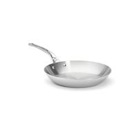 De Buyer - Poêle à frire ronde en inox 5 couches AFFINITY - 28 cm - Fabriquée en France, Sans PFAS, Montée Rapide en Température, Inox 18/10, Tous Feux + Four, Finition Poli Brillant
