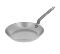 De Buyer - Poêle en tôle d'acier MINERAL B - 28 cm - Fabriquée en France, Anti Adhérence Naturelle, Queue Rivetée et Finition à la Cire d'Abeille, Tous Feux + Flash Four
