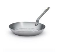 De Buyer Poêle grill Mineral B Element en tôle blanche 32 cm