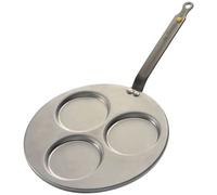 De Buyer - Poele triblinis en tôle d'acier MINERAL B - 27 cm - 3 emp. - Fabriquée en France, Sans PFAS, Anti Adhérence Naturelle, Queue Rivetée et Finition à la Cire d'Abeille, Tous Feux + Flash Four