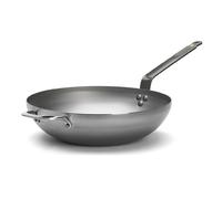 Poêle wok acier doux 32cm De Buyer 5617.32 argent G