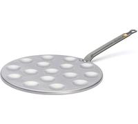 De Buyer Poffertjespan Mineral B ø 27 cm - 15 poffertjes - sans revêtement antiadhésif