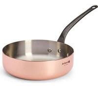 De Buyer Prima Matera Sauteuse en cuivre - poignée en fer - Ø 24cm - 90% cuivre, 10% inox - qualité professionnelle pour tous les types de cuisinières