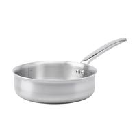 De Buyer - Sauteuse à bords droits en inox 3 couches ALCHIMY - 24 cm - Fabriquée en France, Sans PFAS, Maîtrise de la Cuisson, Inox 18/10, Tous Feux + Four, Finition Poli Brossé