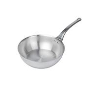 DE BUYER - Sauteuse à queue bombée en inox 5 couches AFFINITY - 24 cm | Fabriquée en France, Montée Rapide en Température, Inox 18/10, Tous Feux + Four, Finition Poli Brillant