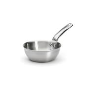 De Buyer - Sauteuse bombée en inox 3 couches ALCHIMY - 16 cm - Fabriquée en France, Sans PFAS, Maîtrise de la Cuisson, Inox 18/10, Tous Feux + Four, Finition Poli Brossé, Gris