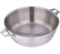 De Buyer - Sauteuse bombée en inox MILADY, pour poignée amovible TWISTY - Diamètre 24 cm -, Argent