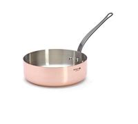 De Buyer Sauteuse Droite Cuivre Inox Et Fonte - O 28 Cm - Orange Et Gris - Tous Feux Sauf Induction Gris