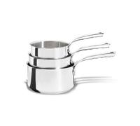 De Buyer Casseroles Milady inox – Lot de 3 Ø16-18-20 cm, inox 18/10, sans PFAS