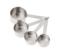 Lot de 4 mesures inox 60 80 125 250 ml
