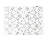De Buyer - Tapis de cuisson antiadhésif en silicone spécial Macarons (44 repères) - 40 x 30 cm -, Blanc