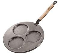 Poêle trois blinis 10 cm acier acier minéral b bois ø 27cm