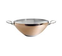 De Buyer - Wok en cuivre PRIMA MATERA avec 2 anses - Diamètre 32 cm -