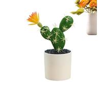 de cactus artificielles - Cactus en pot - succulente artificielle décorative pour l'intérieur, le bureau, l'étagère de table, succulentes artificielles pour la décoration de