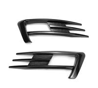 De calandre voiture Pour VW Pour Golf 7 MK7 Pour GTI 2014-2017 Grilles De Pare-chocs Inférieures Pour Feux Antibrouillard Paire Grilles avant en maille(Carbon Fiber Look)