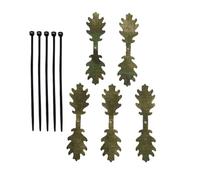 de Camouflage | Bandes Feuillues pour Casque 5 Pièces pour Chasse en Extérieur | Équipement Extérieur avec 5 Attaches Câbles pour Jeux Passionnés Entraînement | Exercices en Nature
