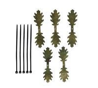 de Camouflage | Bandes Feuillues pour Casque 5 Pièces pour Chasse en Extérieur | Équipement Extérieur avec 5 Attaches Câbles pour Jeux Passionnés Entraînement | Exercices en Nature