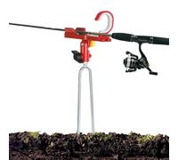de Canne à pêche - de Sol verrouillable réglable, Pince de Berceau rotative Universelle, Pivot de réglage de l'angle denté + Base en ABS Haute résistance, antirouille Robuste |