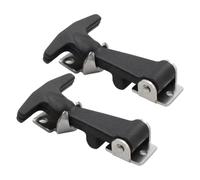 De Capot En Caoutchouc - Fixation Flexible En T, Finition Noire Résistante, Taille DK124S-3 11,8x11,8x6,1cm + Tension 250N, Acier Inoxydable 304 - pour Cabine Moteur & Pont Marine