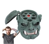 de capuchon de pigment tête de mort - de tasse d'encre artistique, de rangement durable, design créatif | Conteneur de pigments pour tatouage, maquillage, peinture, fournitures