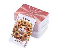 de Cartes Mini de Table Imperméable | Cartes à Jouer de Poker Drôles pour Adolescents Adultes Magiciens Joueurs Voyageurs Événements à Thème et Réunions
