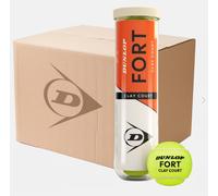 De Carton 18 Tuyaux DUNLOP Fort Clay Court - 4 Boules Tennis Original