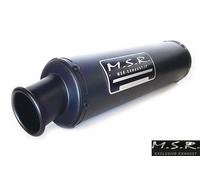 DE-CAT ECHAPPEMENT MOITIÈ COMPLÉTE HOMOLOGUÉE MSR MOTO KTM 390 ADV ADVENTURE 2021 2022 CLASSIC ROND ACIER INOXYDABLE BLACK MATTE FIN DE SÉRIE