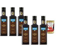 De Cecco Aceto Balsamico di Modena IGP 6 x 250 ml, invecchiato, goût équilibré pour salades, viande, fromage et marinades + Italian Gourmet polpa