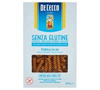 De Cecco Fusilli Lot de 10 pâtes sans gluten 400 g senza glutine